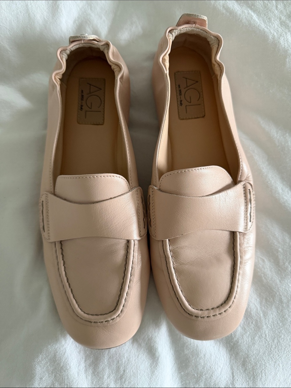 AGL Women's Blush Mara Leather Loafers